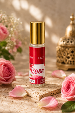 SMELLUXE Rose Attar Roll-On Perfume | 6ml | Long Lasting | Alcohol-Free